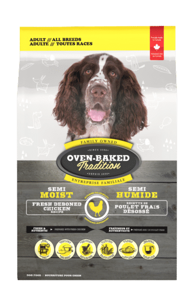 全品种成犬的半干狗粮--鸡肉 1 All Breed Semi Moist Chicken 3D front Semi Humide Toutes Races Poulet face