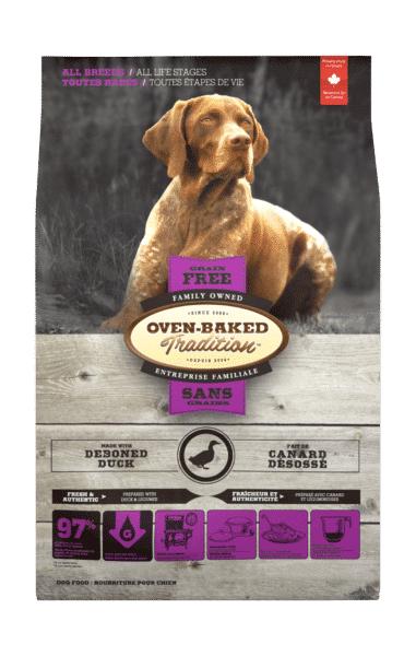 适用于全年龄段所有犬种的无谷物狗粮 - 鸭肉 1 Grain Free Duck 3D All Breed front Sans Grain Canard Toutes Races face