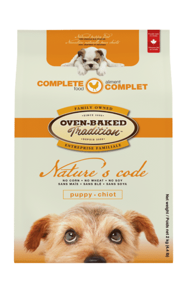 适用于所有犬种幼犬的全天然狗粮——鸡肉 1 PUPPY Natures Code Regular Chicken Front CHIOT Poulet Regulier Face