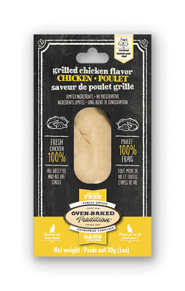 Gâterie en filet pour chat – Poulet grillé 1 gateries chat poulet grille