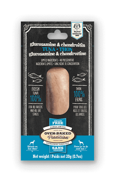 Gâterie filet pour chien - Thon avec glucosamine et chondroïtine 1 gateries chien thon gluco