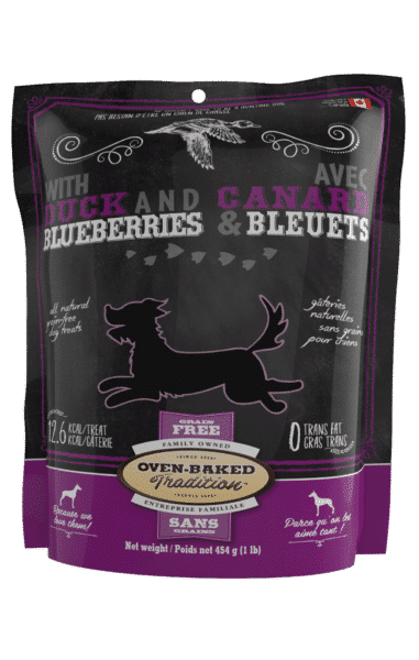 Grain-free dog treats - Duck and blueberries 1 canard