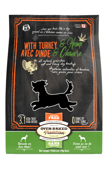 Gâteries naturelles et tendres sans grains pour chien - Dinde & chanvre 1 3