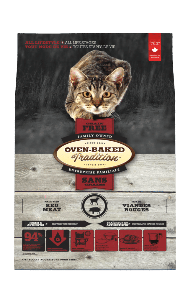 Nourriture sans grains pour chat toutes étapes de vie - Viandes rouges 1 Grain Free Red Met Cat 3D Front Chat Sans Grains Viandes Rouges 3D Face